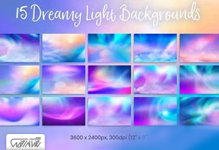 18 بکگراند و تکسچر نور رویایی - Dreamy Light Background Textures